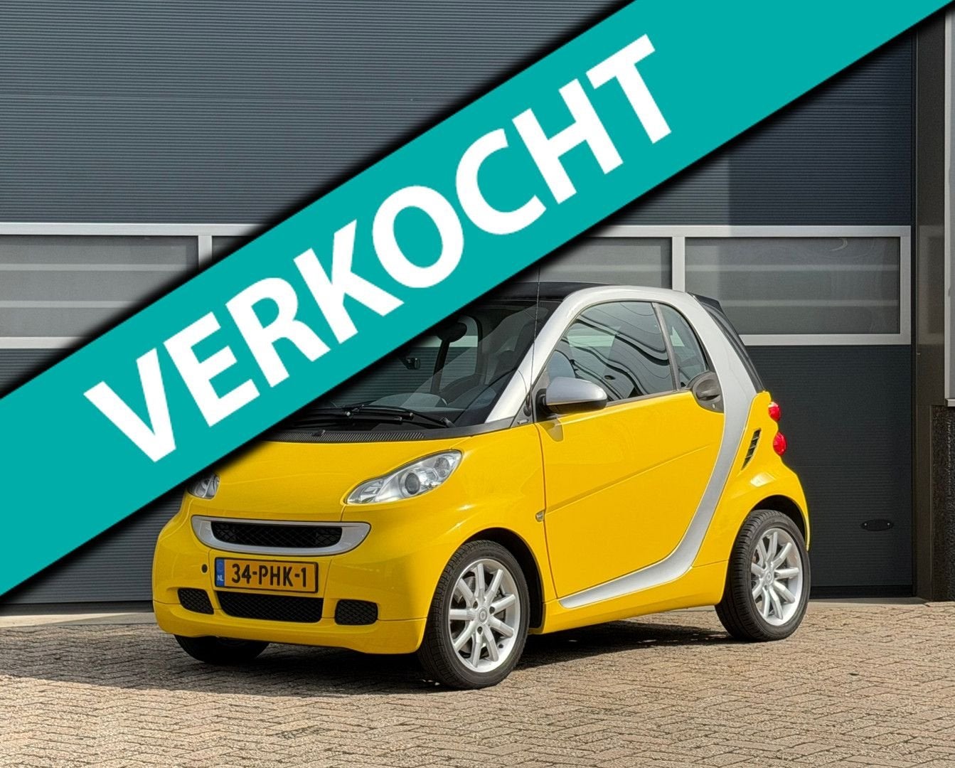 Smart ForTwo coupé 1.0 mhd Passion bj.2011 Airco|Pano|Autom|, Auto's, Automaat, Grijs, Panoramadak, Stadsauto