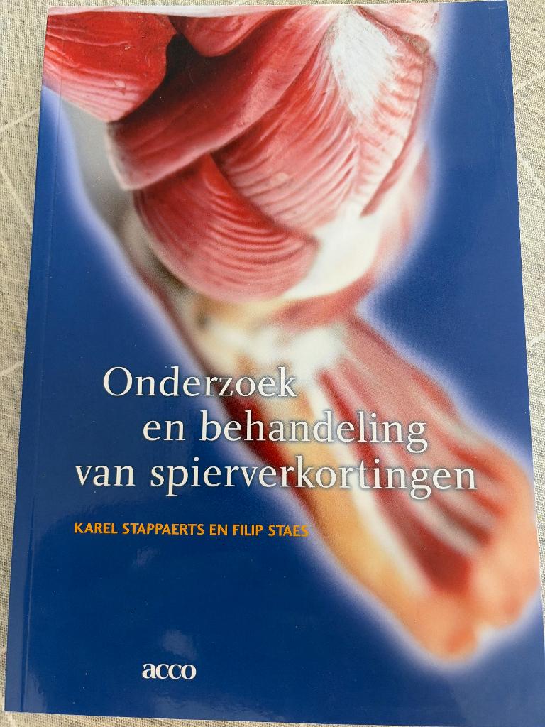 Onderzoek en behandeling van spierverkortingen, Boeken, Ophalen of Verzenden, Zo goed als nieuw, Acco