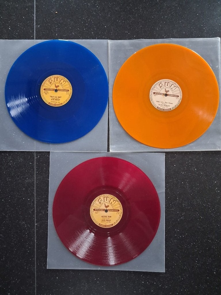 3X Elvis SUN coloured, CD & DVD, Enlèvement ou Envoi, Comme neuf, Rock and Roll