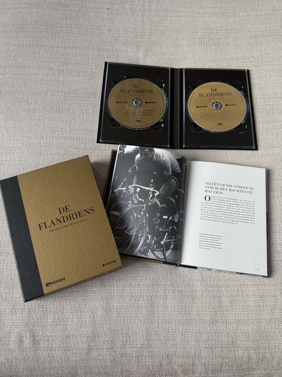 De Flandriens-alle afleveringen op dvd en fotoboek Canvas, Cd's en Dvd's, Ophalen of Verzenden, Zo goed als nieuw