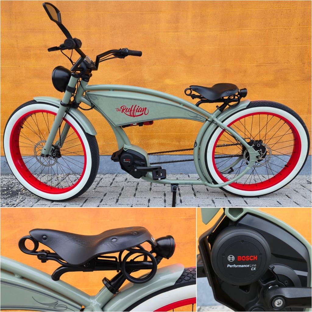 Elektrische fiets Ruff Cycles The Ruffian belt Cx 500W 2022, Fietsen en Brommers, Ophalen, Cruiser, Aluminium, Zo goed als nieuw