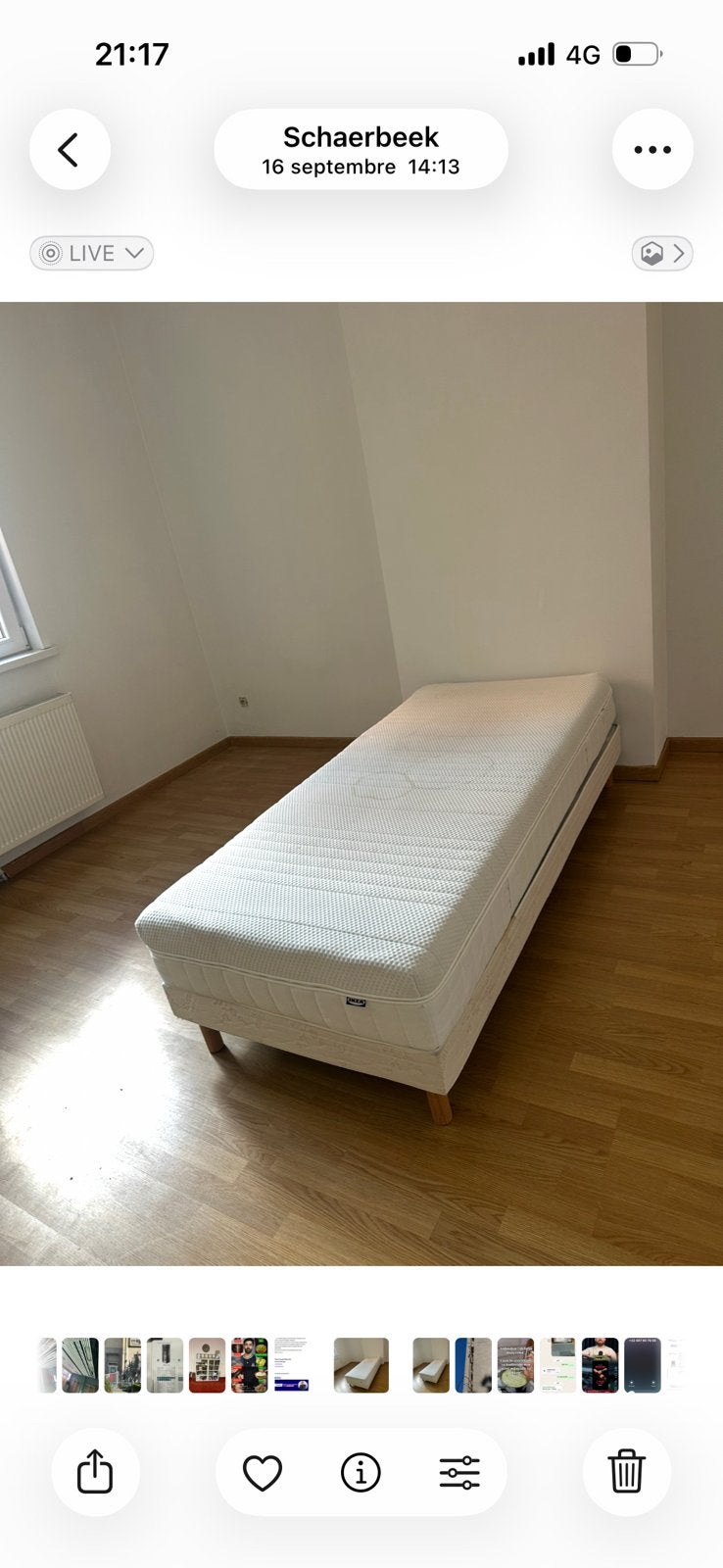 Matelas peux utiliser conplet, Enlèvement, Comme neuf, 200 cm, Matelas