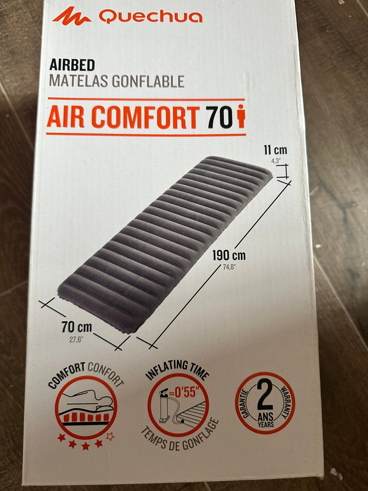 Aircomfort 70 - luchtmatras, Ophalen, Zo goed als nieuw