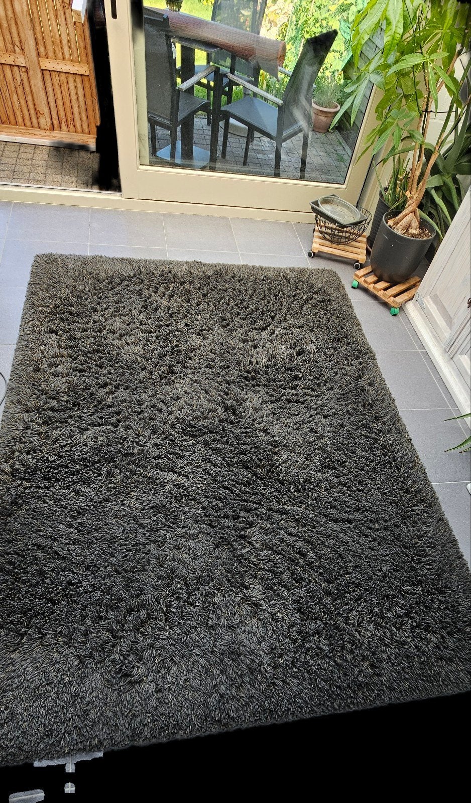 Mooi  modern langpolig tapijt 1.70 x2.40  bruin..modern ..te, Huis en Inrichting, Ophalen, Bruin