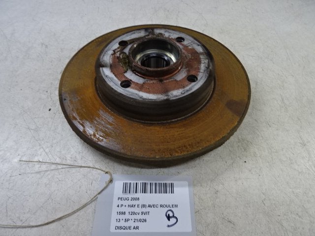 REMSCHIJF ACHTER Peugeot 2008 (CU) (01-2013/12-2019), Gebruikt, Peugeot