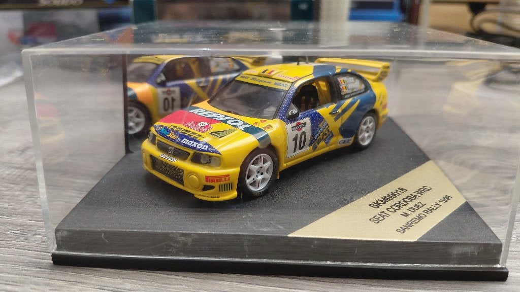 Skid 1/43 - Seat Cordoba WRC - Marc Duez - Sanremo 1998, Ophalen of Verzenden, Zo goed als nieuw, Auto, Overige merken