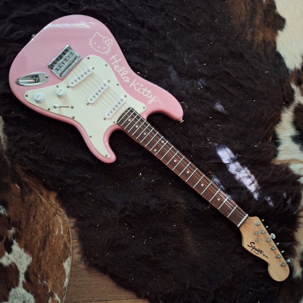 squier Hello Kitty mini, Enlèvement ou Envoi, Comme neuf, Solid body