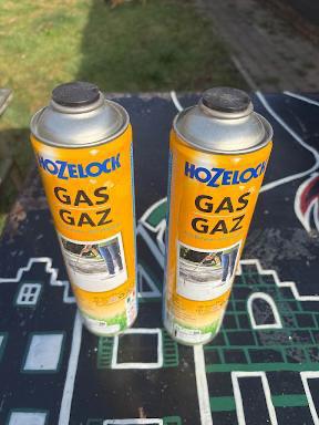 NIEUW: 2x Hozelock Gasfles voor Onkruidbrander – €5, Enlèvement
