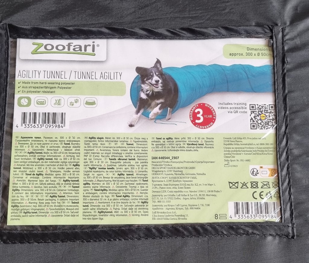 Zoofari Agility tunnel, Enlèvement, Utilisé, Jouet d'agilité, Autres marques