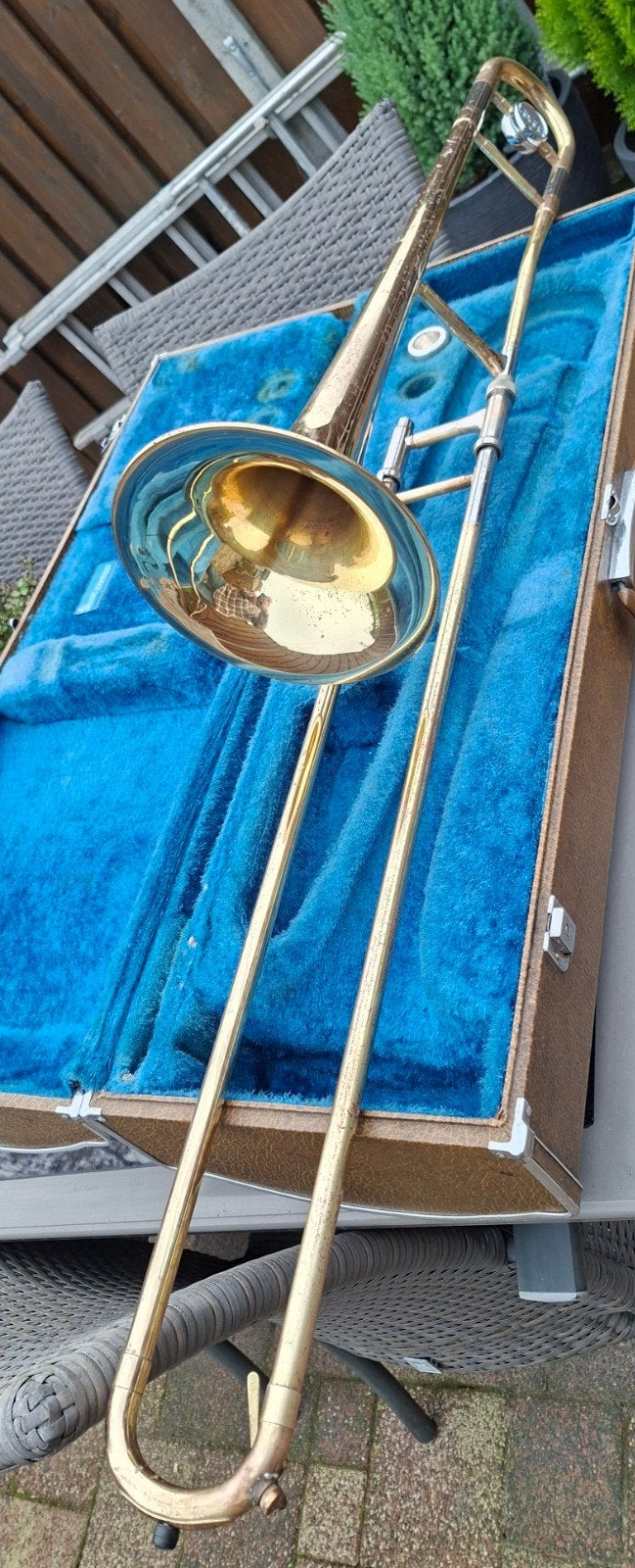 YAMAHA trombone, Musique & Instruments, Enlèvement ou Envoi, Utilisé, Ténor, Avec valise