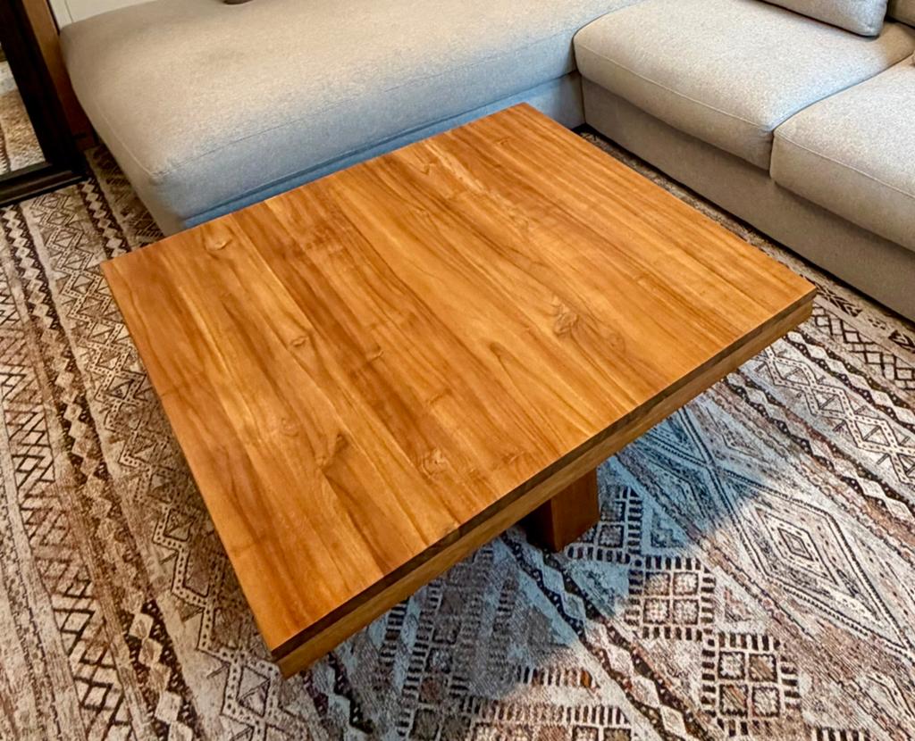 Massieve teak salontafel - perfecte staat, Huis en Inrichting, Tafels | Salontafels, Ophalen, 50 tot 100 cm, 50 tot 100 cm, Zo goed als nieuw