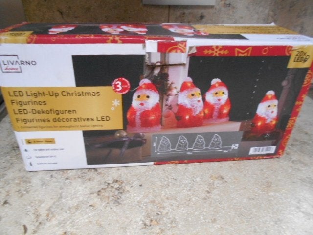 4 Led licht Kerstmannen Livarno - Nieuw, Diversen, Ophalen of Verzenden, Nieuw