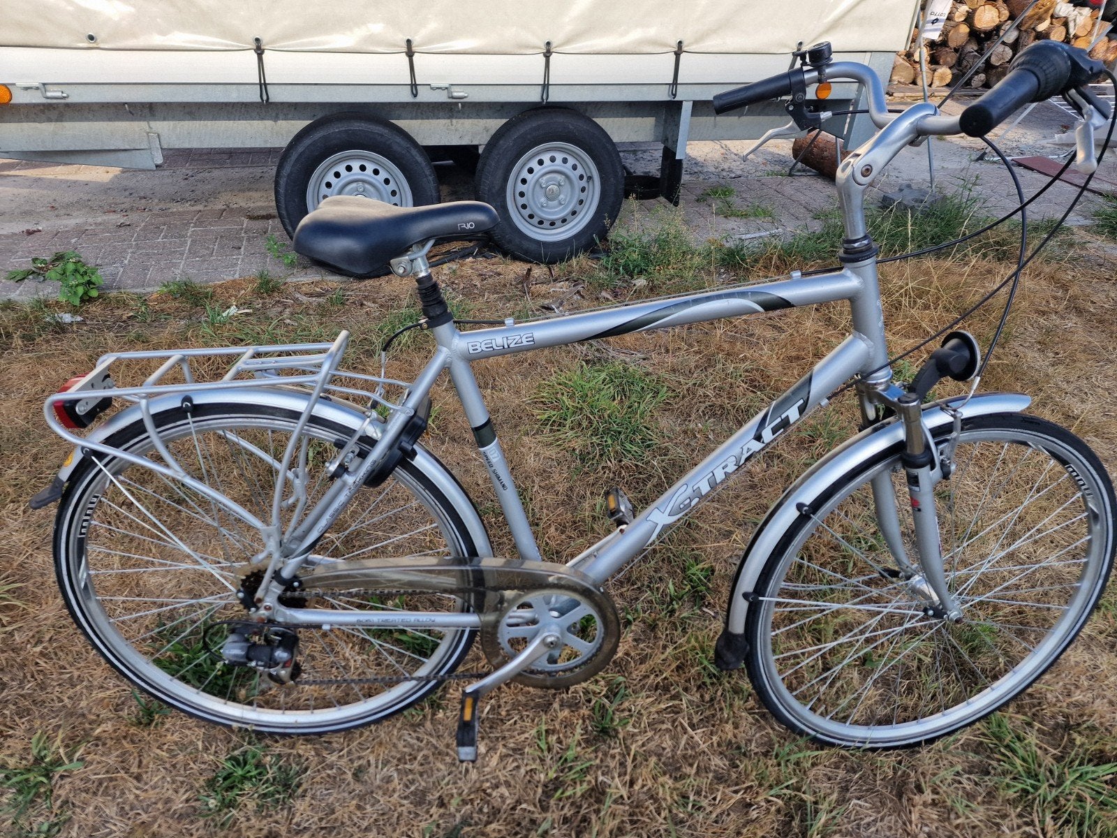 herenfiets x-trakt Belize 28" 57 cm, Fietsen en Brommers, Fietsen | Heren | Herenfietsen, Ophalen, Gebruikt, Velgrem, Versnellingen
