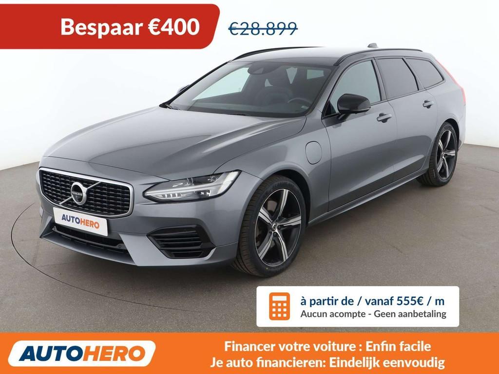 Volvo V90 2.0 T8 Plug-in Hybrid R-Design AWD (bj 2020), Auto's, Automaat, 1969 cc, Leder, Hybride Elektrisch/Benzine