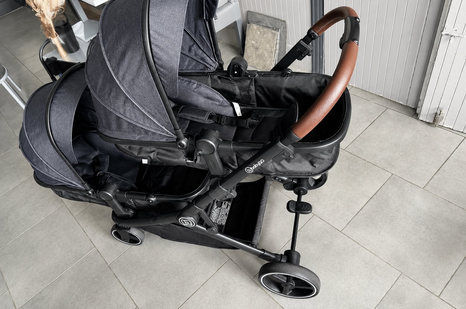 Poussette Double BabyGo –Neuve – 400 €, Enfants & Bébés, Poussettes & Combinaisons, Enlèvement, Neuf, Poussette