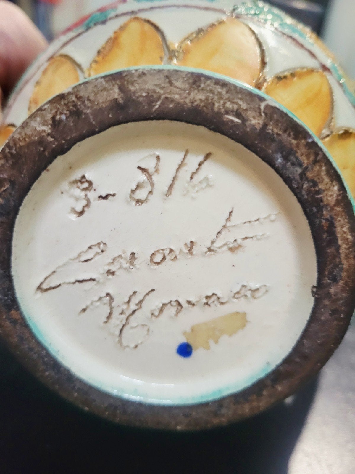 Cérart Monaco vaas vintage jaren '50/'60 – reliëf keramiek, Antiek en Kunst, Ophalen of Verzenden