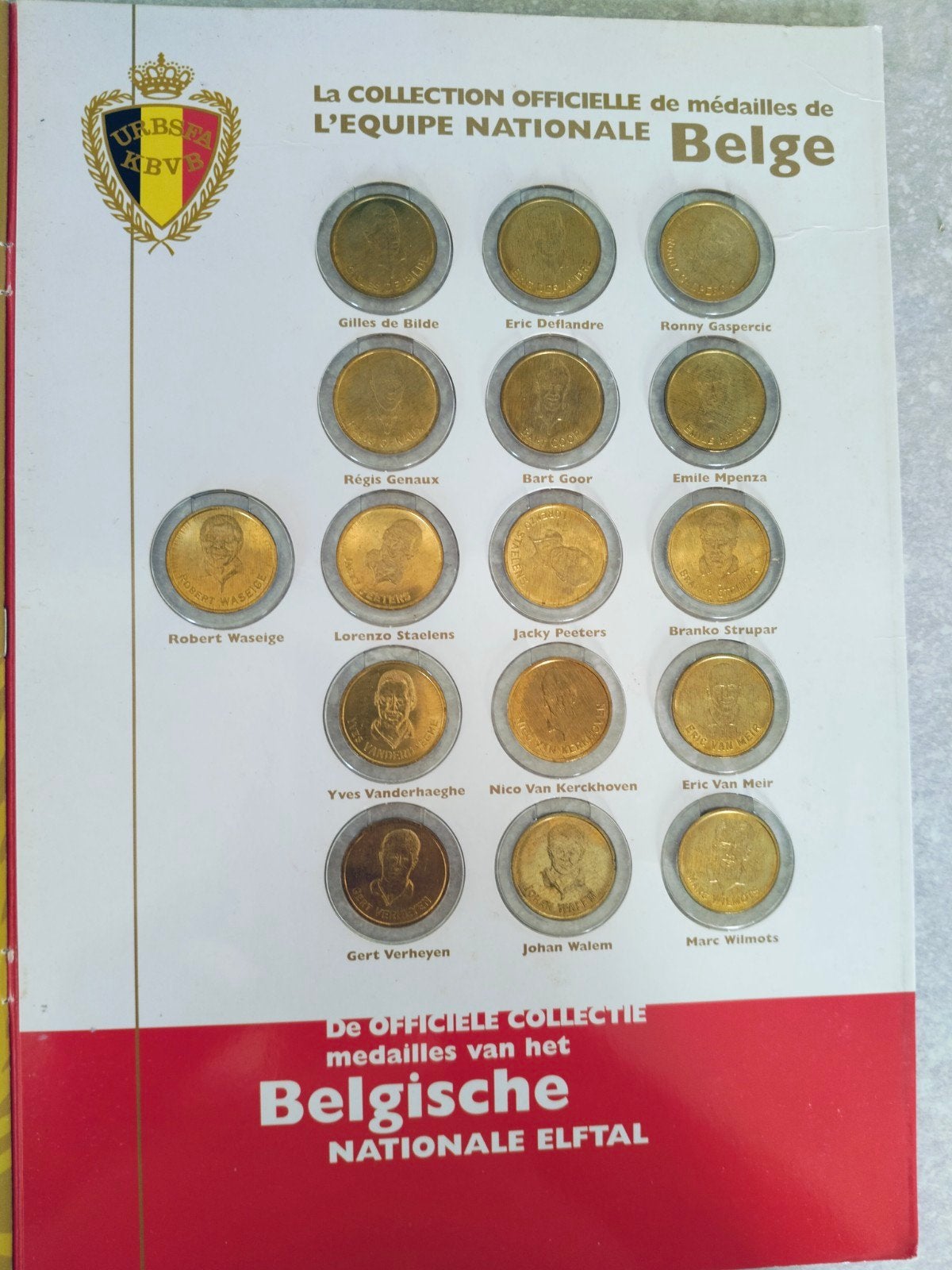 Munten collectie album rode duivels euro 2000, Envoi