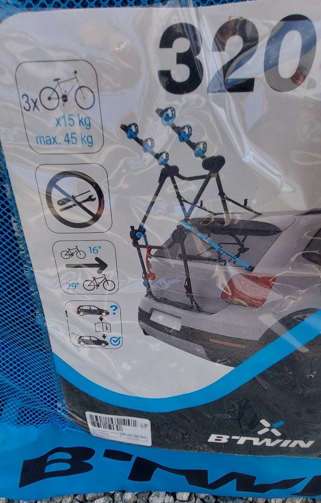 fiets drager staat zoals nieuw 2 keer gebruikt