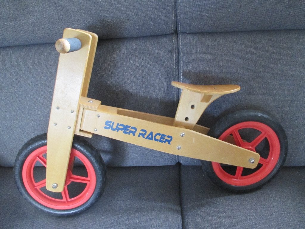 loopfiets hout, Ophalen, Zo goed als nieuw, Loopfiets