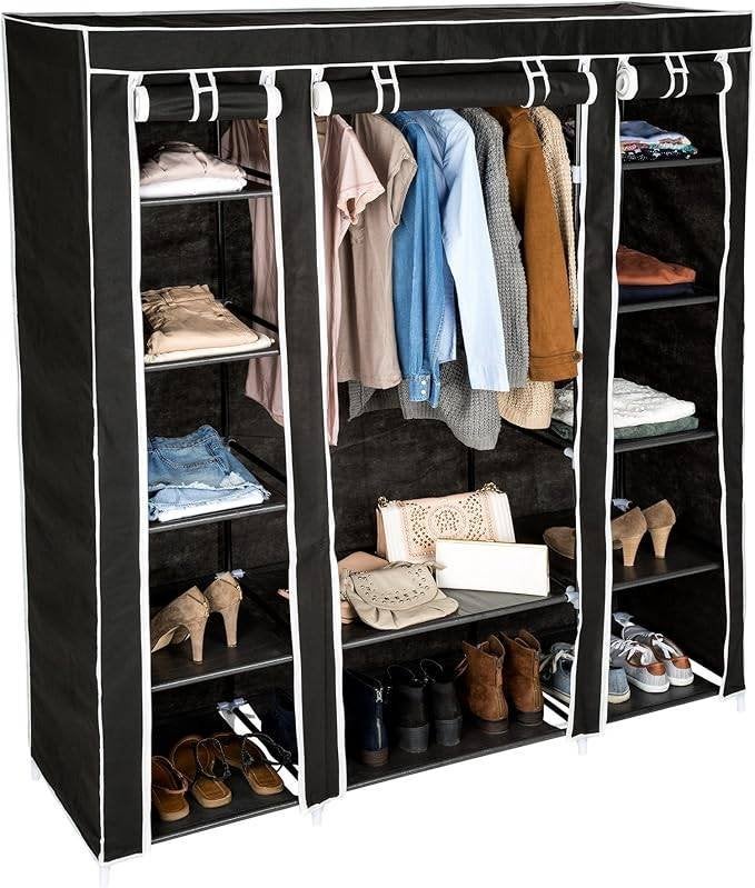 Armoire de Rangement en Tissu avec penderie, Enlèvement, Comme neuf