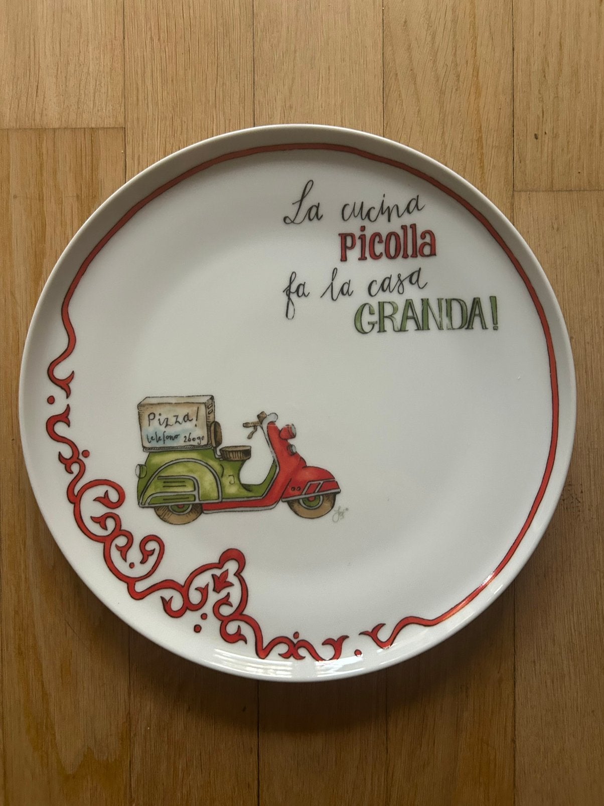 Assiette à pizza D18cm, Enlèvement, Comme neuf