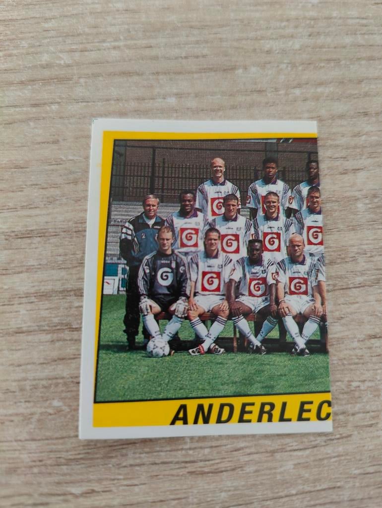 Panini football 97 Team Anderlecht nr 28, Ophalen of Verzenden