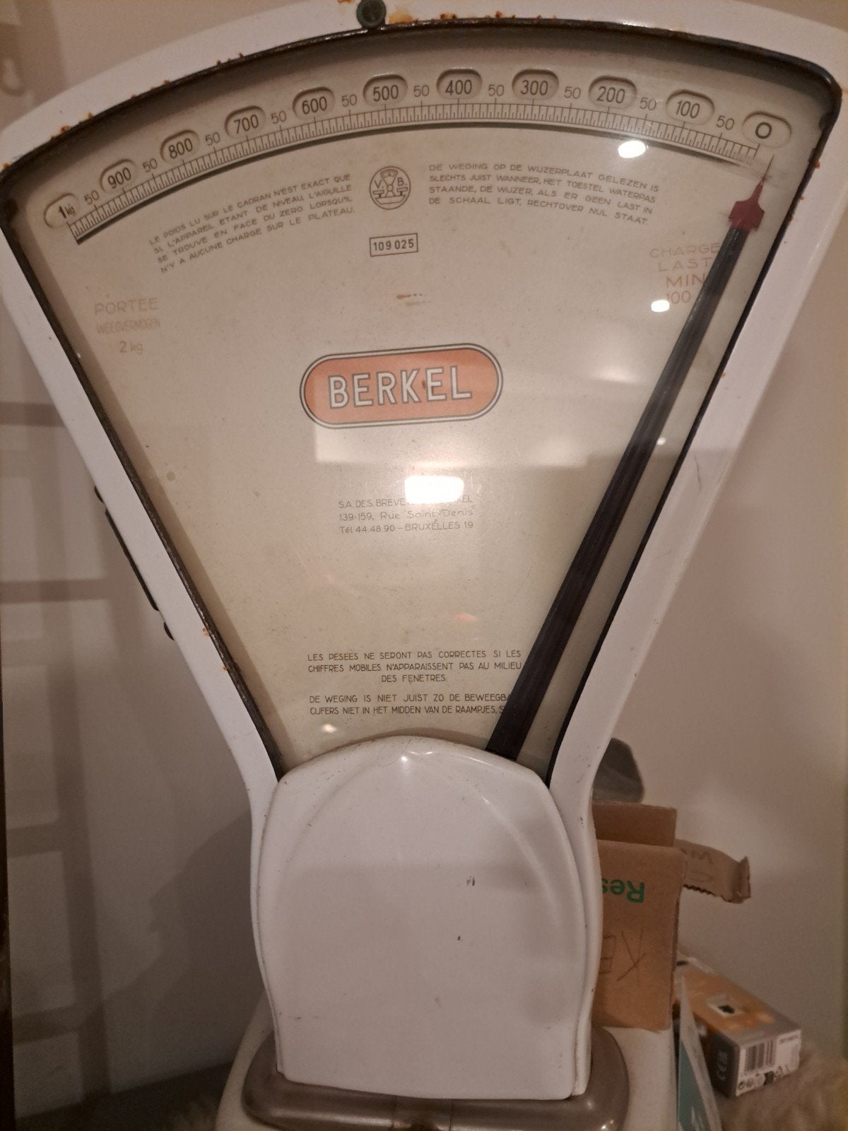 weegschaal Berkel, Elektronische apparatuur, Ophalen