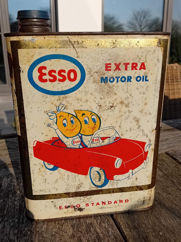 Bidon d'huile vintage ESSO Extra Motor Oil, Enlèvement ou Envoi, Utilisé