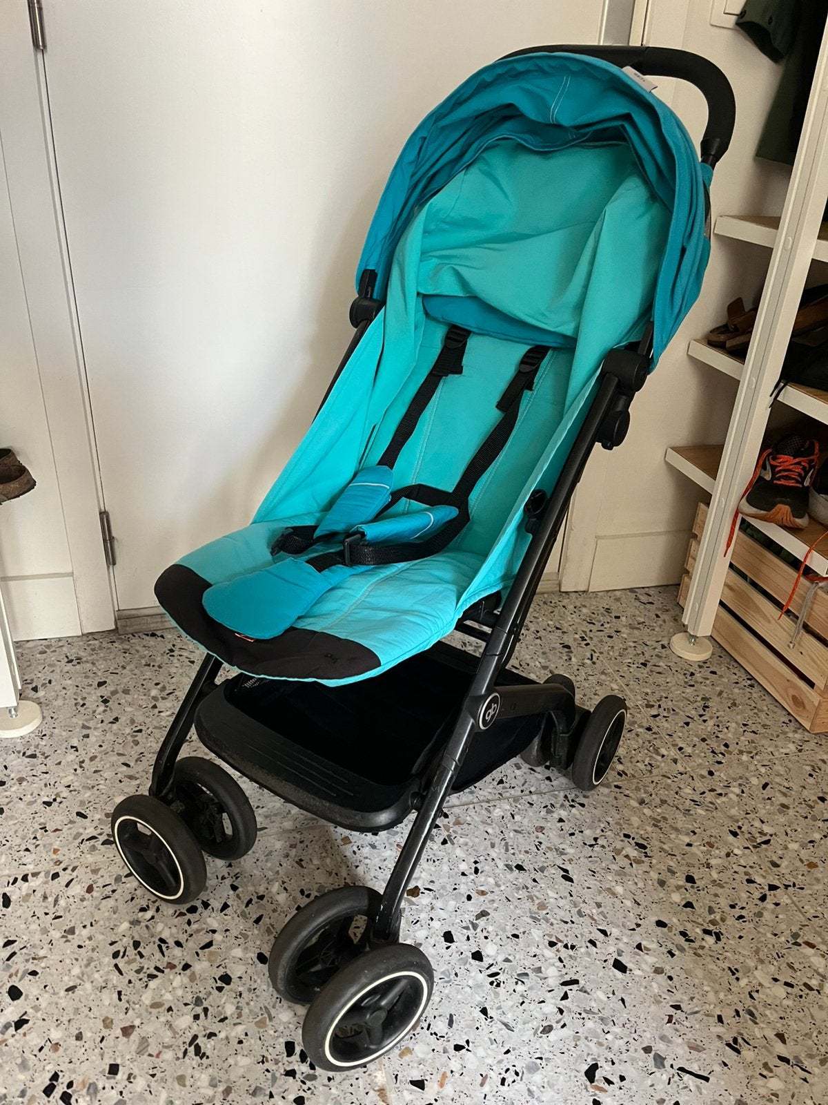 GB Qbit+ kinderwagen voor elk terrein - blauw, Ophalen, Gebruikt