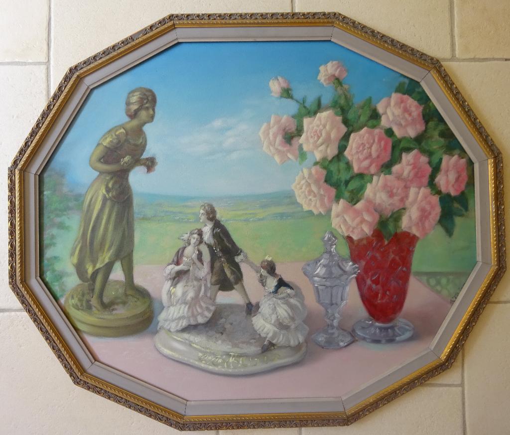 André Tahon, 1907-1985, Stilleven, Paneel, 81 x 67 cm, Antiek en Kunst, Ophalen