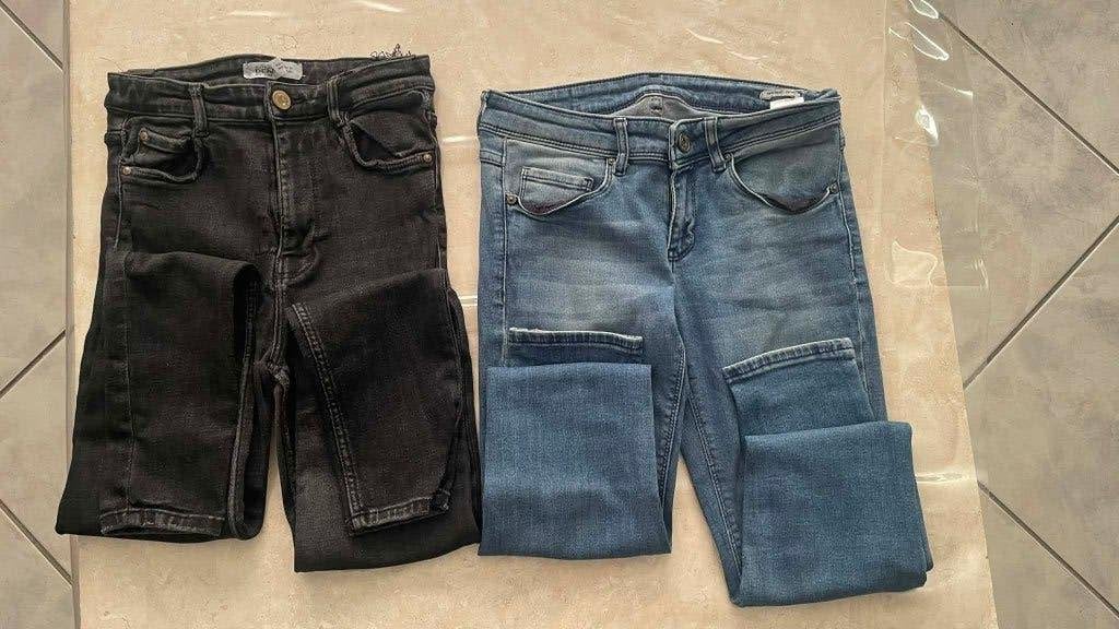JEANS (2) BLEU + NOIR M, Zara, Enlèvement ou Envoi, Porté, Bleu
