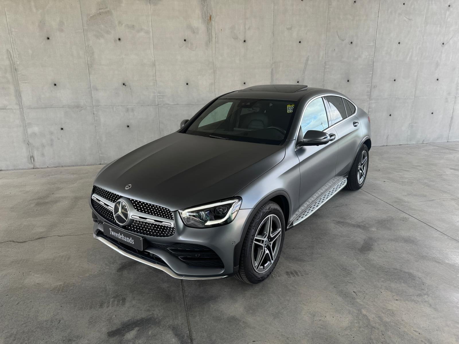 Mercedes-Benz GLC 200d 4MATIC AMG LINE Coupé + CARPLAY + LE, Cuir, Argent ou Gris, Achat, Euro 6