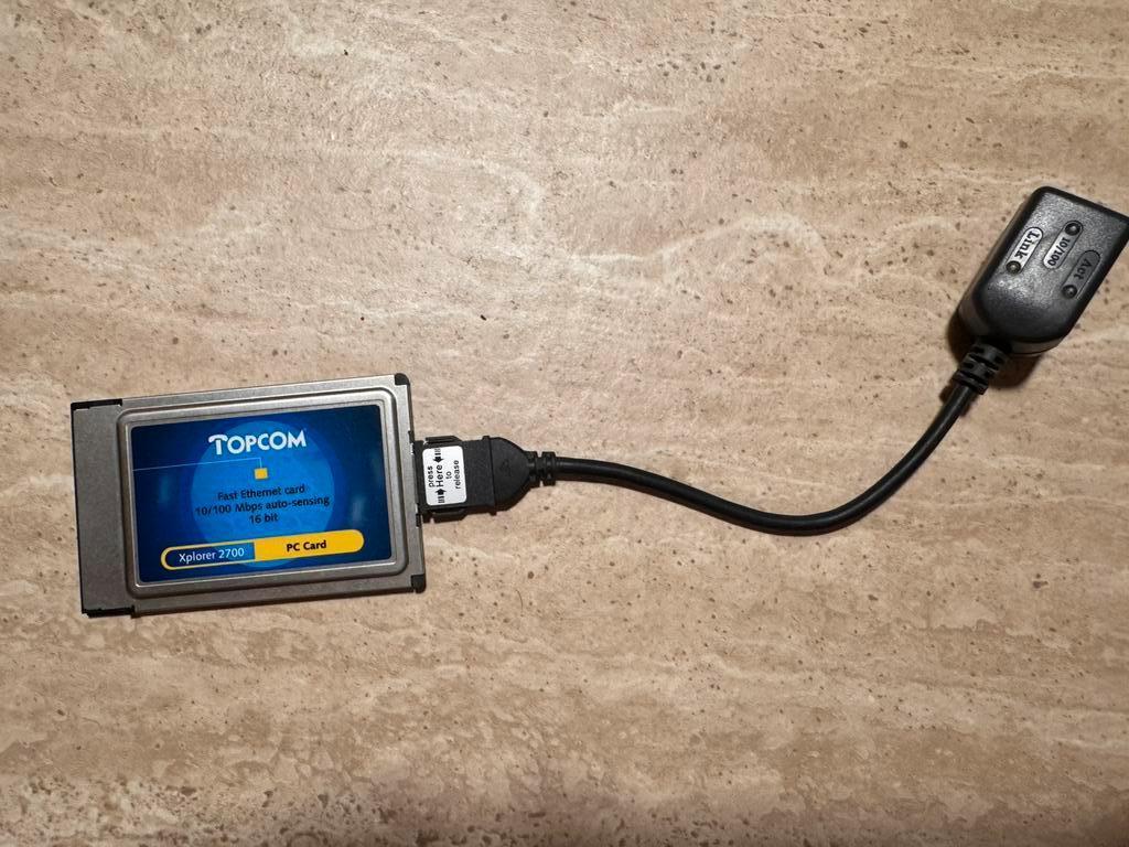 TOPCOM Xplorer 2700 ethernet network card 100mbps, Informatique & Logiciels, Enlèvement ou Envoi, Comme neuf