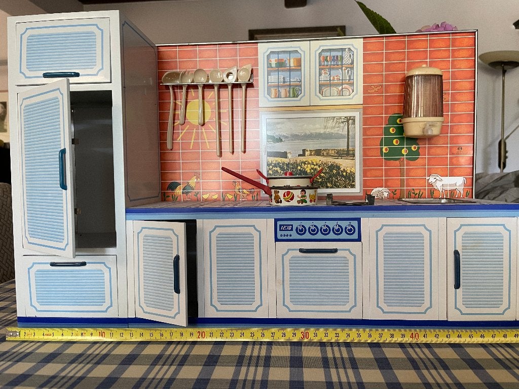 vintage miniatuur keukentje, Ophalen, Gebruikt, Overige materialen, Speelkeuken