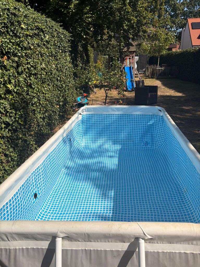 Zwembad Intex 300x175x80cm, Tuin en Terras, Ophalen, Zo goed als nieuw, Rechthoekig