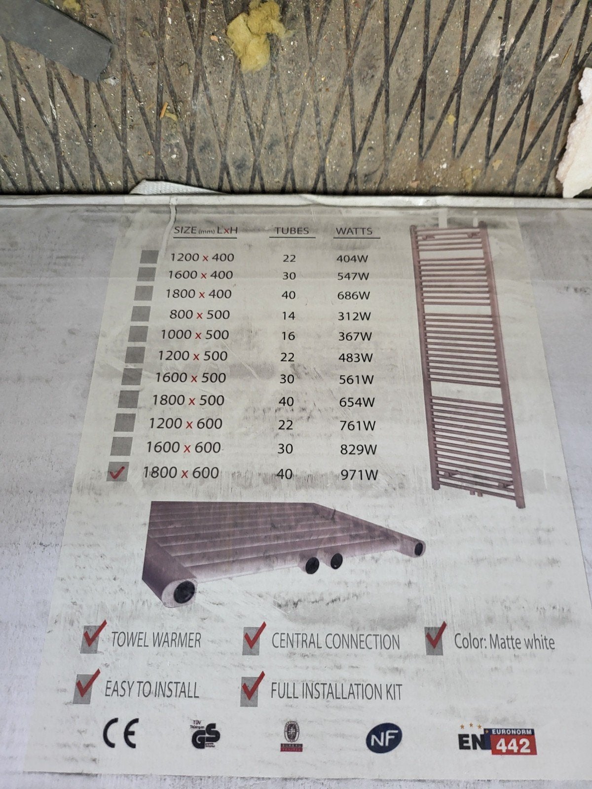 radiateur sèche serviette, Ophalen of Verzenden, Radiator
