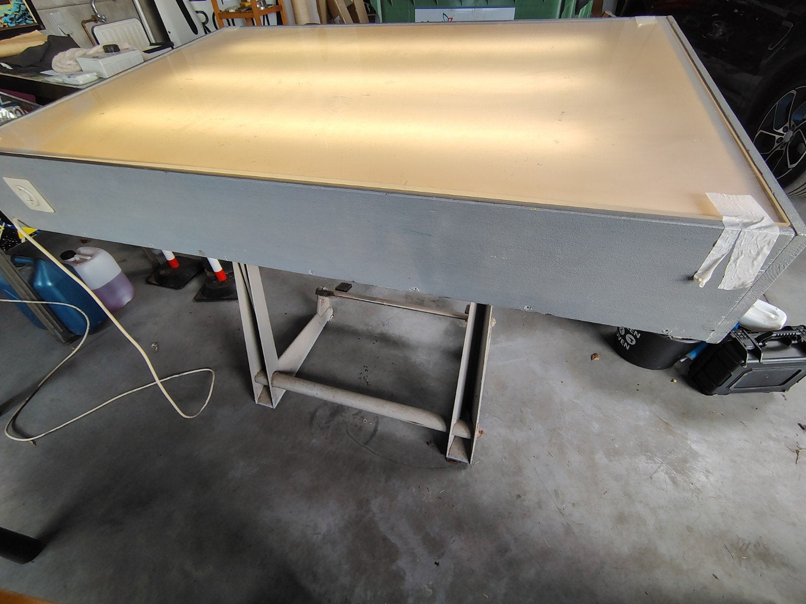 tekentafel lichtbak, Bricolage & Construction, Tables à dessin, Enlèvement, Utilisé, 150 à 170 cm, Éclairage
