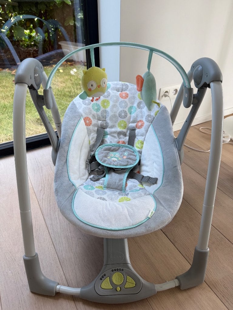 chaise berçante pour bébé, Enfants & Bébés, Autres marques, Comme neuf, Enlèvement, Avec ceinture(s)