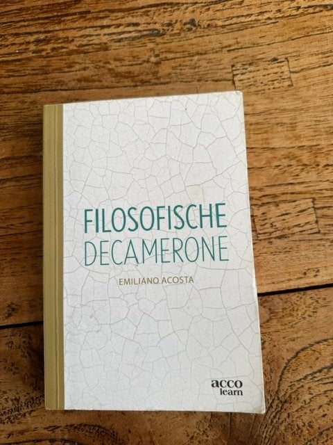 Filosofische decamerone - Emiliano Acosta, Enlèvement ou Envoi, Comme neuf, Enseignement supérieur