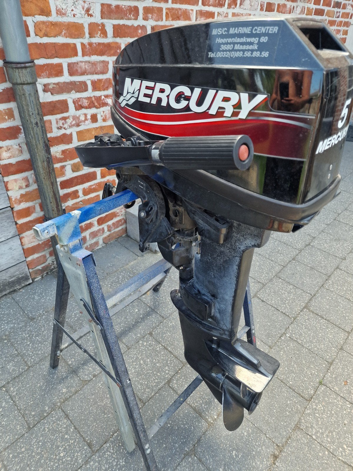 rubberboot met mercury 15 pk buitenboordmotor, Watersport en Boten, Ophalen, 10 tot 30 pk, Zo goed als nieuw, Buitenboordmotor