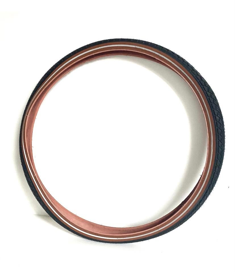 2x Pneu de vélo, brun noir, 28 pouces, etrto 42-622, Enlèvement ou Envoi, Neuf, Pneu