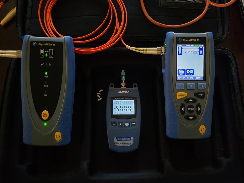 Netwerk Tester Signaltek II FO Ideal-Trend Networks LAN Test, Ophalen