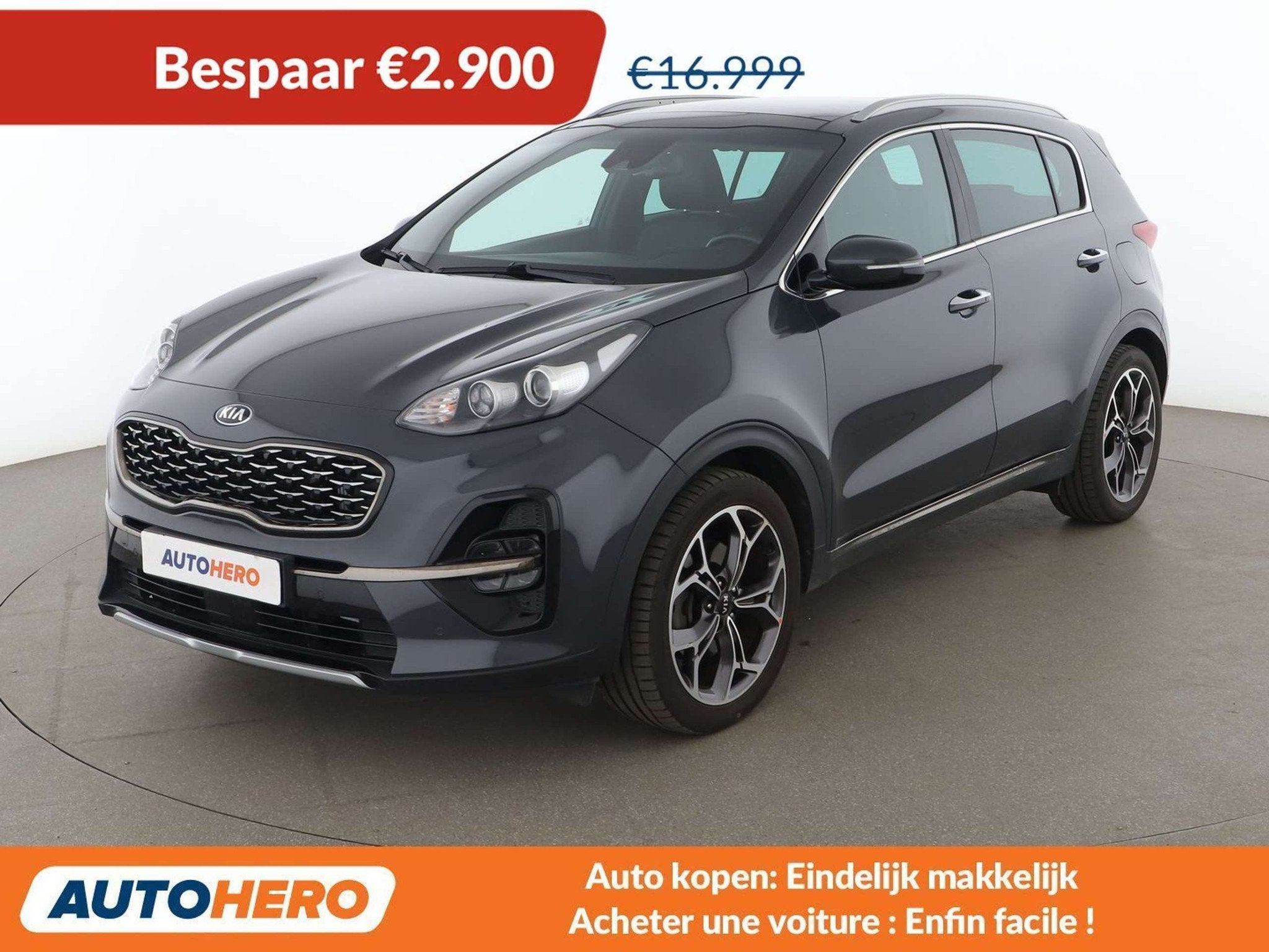 Kia Sportage 1.6 CRDi GT Line 2WD (automatique), Autos, Argent ou Gris, Achat, Euro 6, Anti démarrage