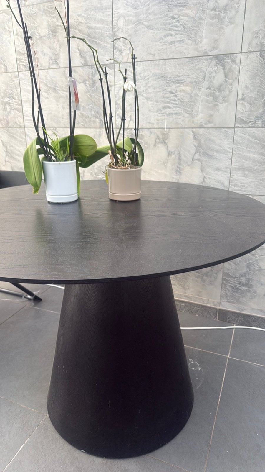 Eettafel rond, Huis en Inrichting, Tafels | Salontafels, Ophalen, Zo goed als nieuw, Rond