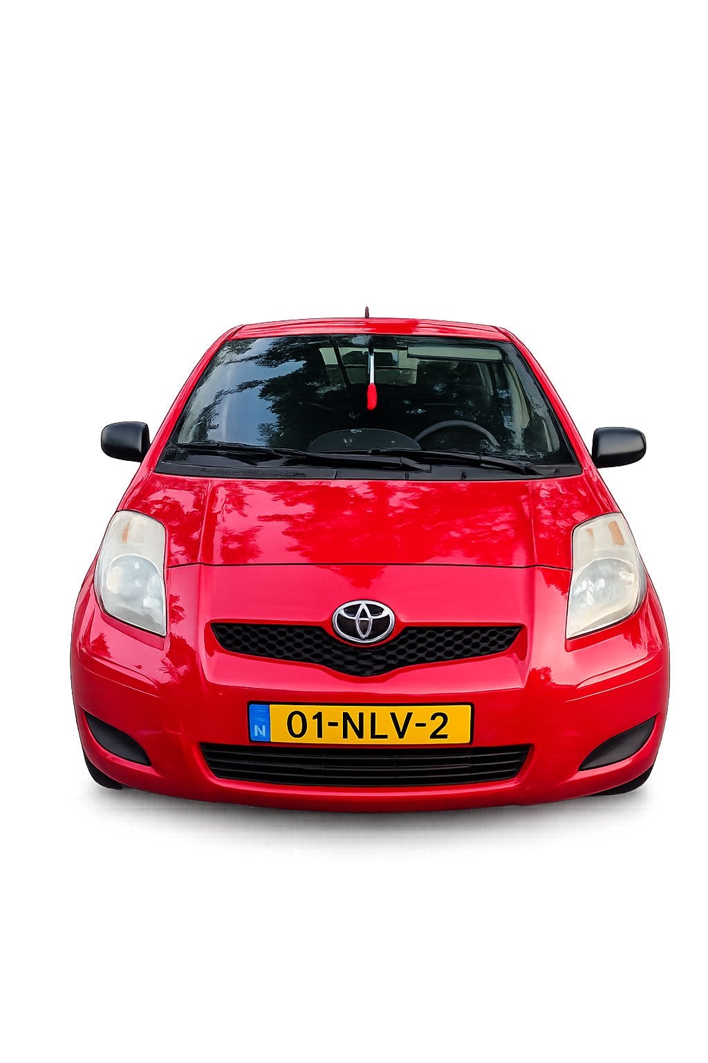 Toyota Yaris 1.0 VVT-i Access – Zuinig en Betrouwbaar, Autos, Toyota, Rouge, Euro 5, Achat, Boîte manuelle