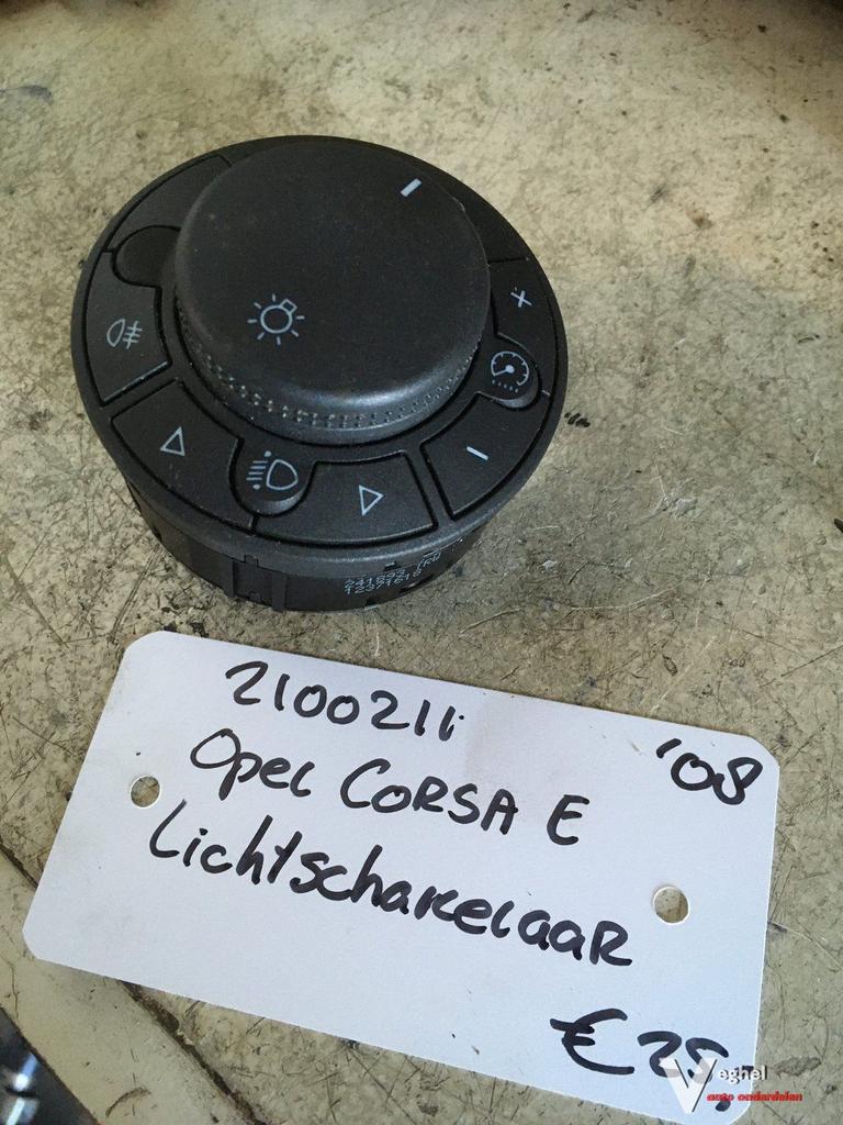 Opel Corsa D Lichtschakelaar '08, Auto-onderdelen, Dashboard en Schakelaars, Gebruikt, Ophalen of Verzenden