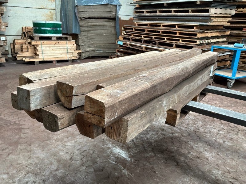 Balken in Teak hout (12x), Zakelijke goederen