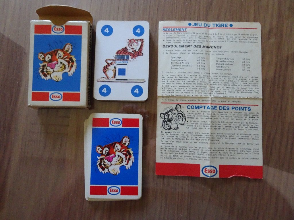 ESSO reclamekaartspel - Tijgerspel, Verzamelen, Ophalen of Verzenden, Gebruikt, Speelkaart(en)