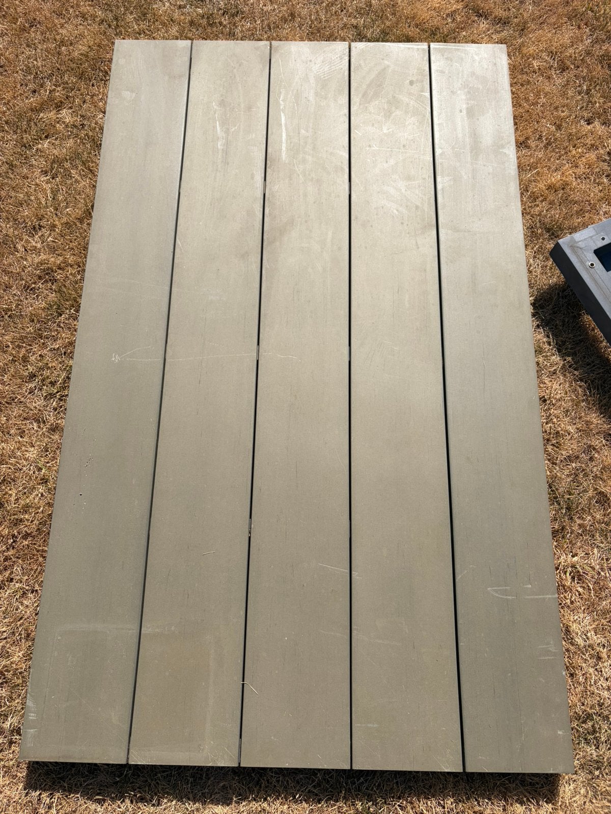 Tuintafel Bois Le Duc aluminium met Polywood, Jardin & Terrasse, Enlèvement, Utilisé, Rectangulaire, Aluminium