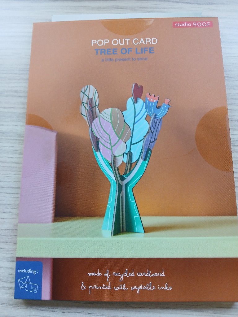 Pop up tree of life let wenskaart en omslag, Diversen, Wenskaarten, Ophalen of Verzenden, Nieuw